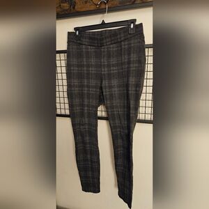 Time and Tru Women's Charcoal Plaid Legging Pant